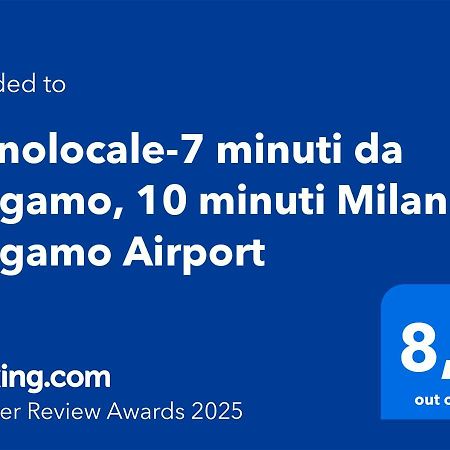 Monolocale-7 Minuti Da Bergamo, 10 Minuti Milan Bergamo Airport Apartment Gorle Екстериор снимка
